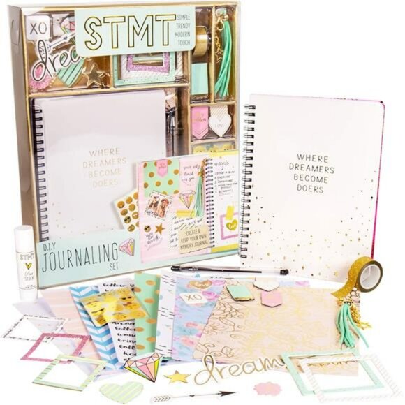 DIY Journaling Kit for Girls Stationery Bullet Journal Set with Stickers Pen - Picture 1 of 7